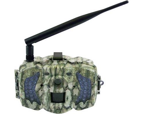 Piège photographique Berger & Schröter 3G MMS/GPRS Wild-Kamera 30 MPix module GSM, LED noires, enregistrement sonore, télécommande camouflage vert