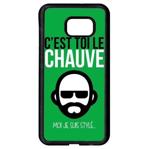 Etui à rabat samsung galaxy s6 edge plus c est toi le chauve moi je suis styl 4
