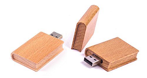 Livre en bois USB Flash Drive 8 Go  mémoire Stick Stockage de Données  Clé  Marron