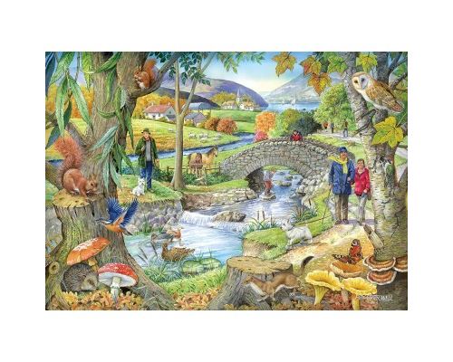 Puzzle 1000 Pièces : Riverside Walk, The House of Puzzles