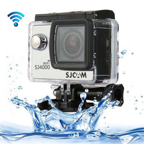 (#33) SJCAM SJ4000 WiFi Full HD 1080P 12MP Diving Bicycle Action Camera 30m Waterproof Car DVR Sports DV with Waterproof Case(Silver)