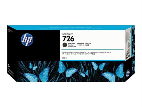 HP 726 - noir mat - originale - cartouche d'encre