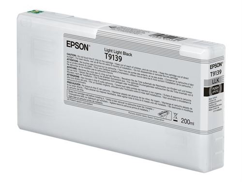 Epson T9139 - 200 ml - heel licht zwart - origineel - inktcartridge - voor SureColor P5000, SC-P5000, SC-P5000 STD Spectro, SC-P5000 Violet, SC-P5000 Violet Spectro