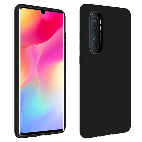Coque Pour Xiaomi Mi Note 10 Lite Silicone Semi-rigide Finition Soft Touch Noir