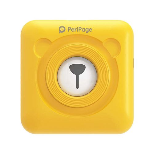 Mini Imprimante Bluetooth Portable Thermique 58 Mm Avec 10 Papier D'Impression Jaune MK48