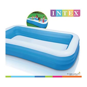 Piscine gonflable rectangulaire Family - L. 305 x H. 56 cm - Bleu