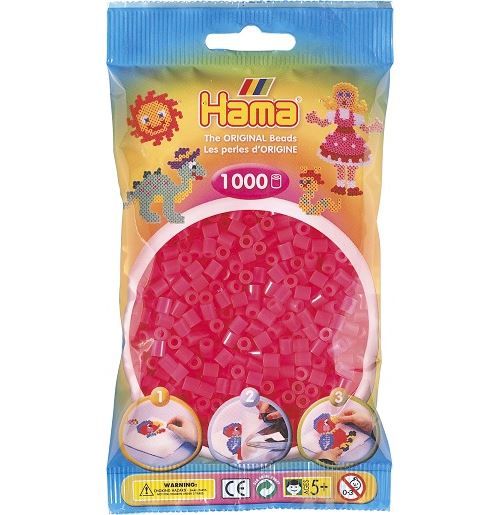 1 000 perles standard (Ø5 mm)- fuchsia