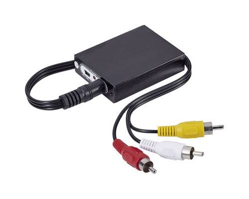Convertisseur Av Speaka Professional 1089873 [3x Cinch / Rca Femelle => 1x Hdmi Femelle] Noir