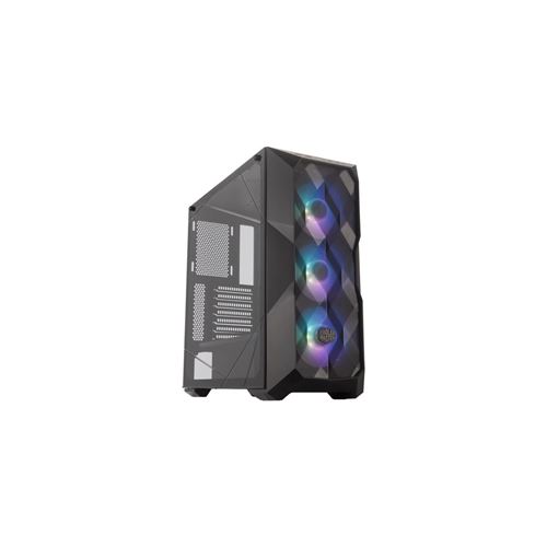 COOLER MASTER MasterBox TD500 ARGB Mesh - Boîtier PC Gaming ( ATX, 1xFenetre verre trempé, 3x120mm ARGB) - Noir