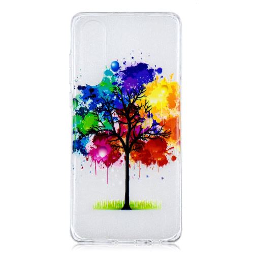 Coque en TPU impression de motif peinture sur arbre pour votre Huawei P30