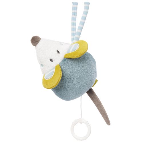 Fehn souris boîte à musique 18 cm bleu