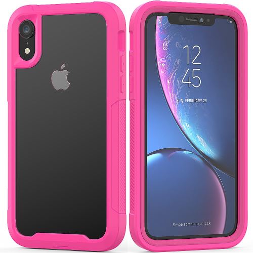 Coque en TPU couleur vive claire rose pour votre Apple iPhone XR 6.1 pouces