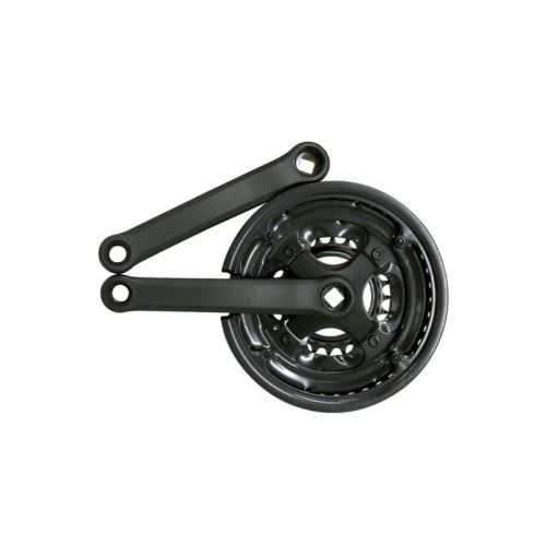 ETC Jeu de Chaînes Acier Triple 170mm Noir 24/34/42T