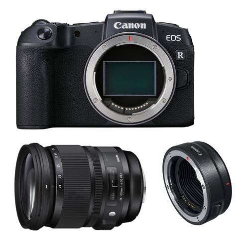 CANON eos rp + sigma 24-105 art + bague ef-eos r