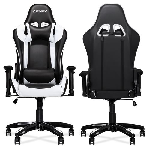 Chaise De Jeu Chaise De Bureau Fauteuil 56 53 124 130cm Blanc Achat Prix Fnac