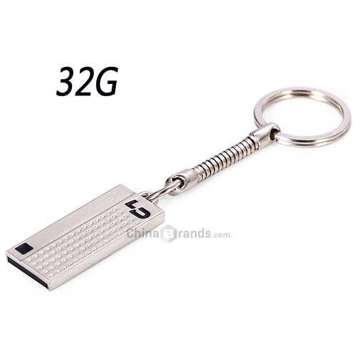 LD clé USB 2.0 32 Go Argent avec porte-clés