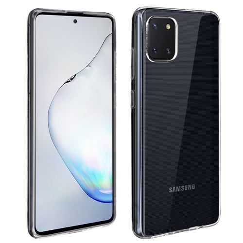 Avizar Pack de protection pour Galaxy Note 10 Lite Coque et Film Écran Verre Trempé 9H Noir