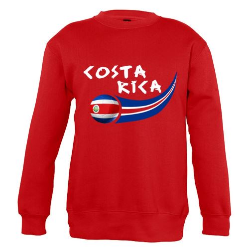 Supportershop Costa Rica Sweatshirt Mixte Enfant, Rouge, FR : (Taille Fabricant : 10 Ans)