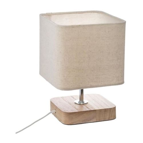 Lampe à poser - Toxey - D 14 x H 21 cm - Beige
