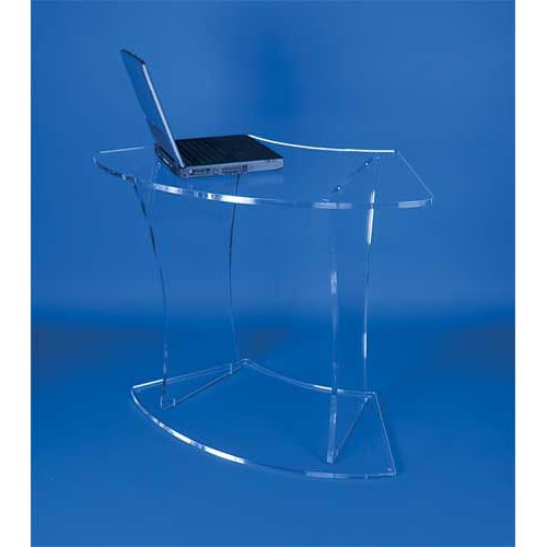 Bureau arrondi transparent