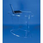 Bureau arrondi transparent