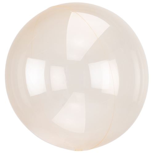 ballon bulle transparent orange