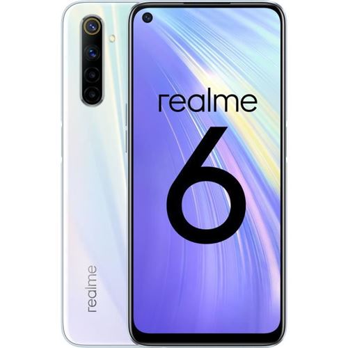 Smartphone Realme 6 128 Go - RAM 8 Go Blanc comète
