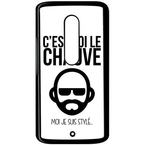 Coque motorola x play c est toi le chauve moi je suis styl 2