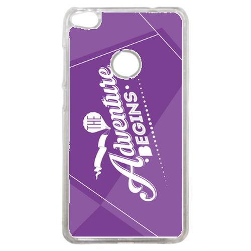 Coque The Adventure Begins Fond Mauve Compatible P8 2017 Transparent