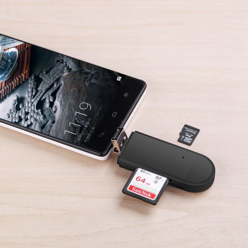 TD® Clé USB 2.0 + TF-Micro SD-SD à Micro USB OTG Lecteur de carte pour –