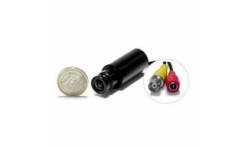Micro caméra tube 1/3 CCD noir & blanc 600 lignes 0,0003 lux avec micro objectif