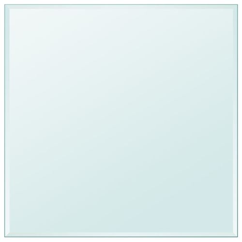 vidaXL Dessus de table carré en verre trempé 700 x 700 mm