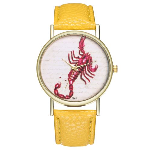 Montre à quartz classique pour femme New Star Constellation Watch pour homme, T267-Ajaune