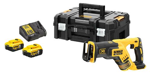 Scie Sabre Xr Brushless 18V + 2 Batteries 4 Ah + Chargeur En Coffret T-Stak II - Dewalt - Dcs367P2-Qw
