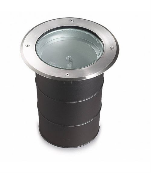 Spot Gea Hid encastrable, G12 35W , inox, aluminium et verre