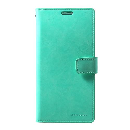Etui en PU agenda de mansoor cyan pour votre Samsung Galaxy S10