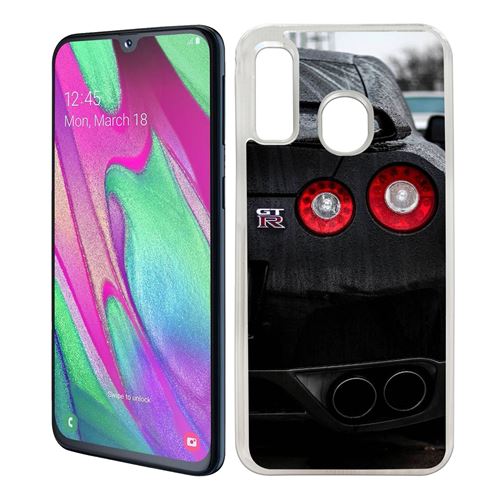 Coque pour Samsung Galaxy A40 -  Nissan Gtr Black