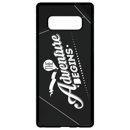 Coque samsung galaxy note 8 the adventure begins fond noir