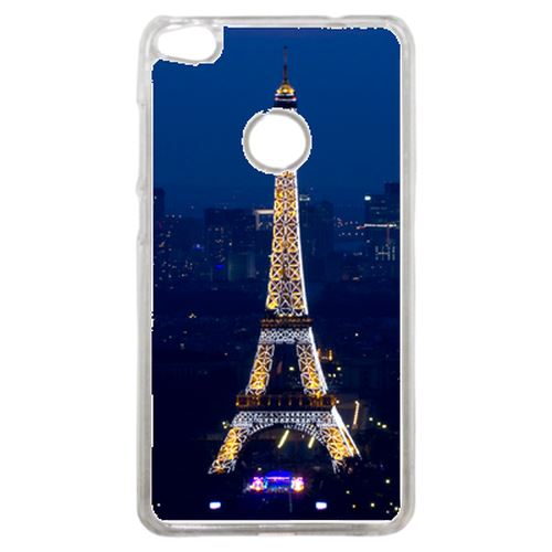 Coque Tour Eiffel Paris Night Compatible P8 2017 Transparent