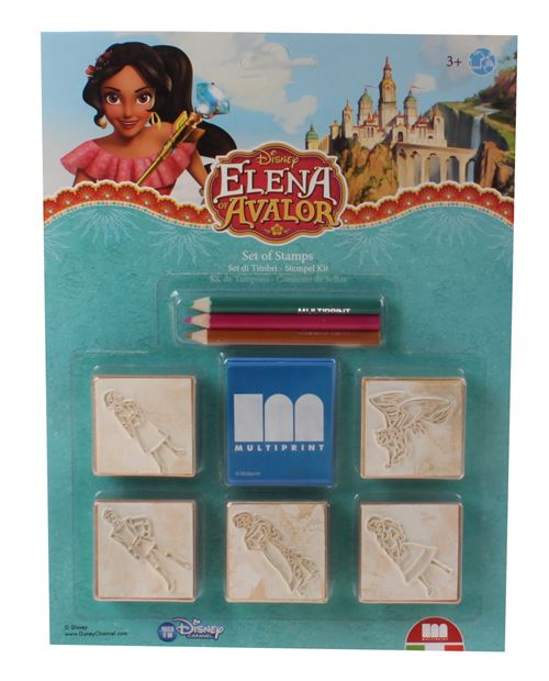 Multiprint ensemble de couleurs Elena di Avalor 9 pièces