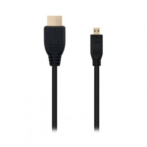 Nanocable Blanc Câble Hdmi Vers Micro Hdmi 10.15.3501 Noir (0,8 M) - Image 1