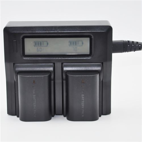 Double Chargeur de Batterie Lcd Canon Lpe6 / Lpe6 Eos 5D Mark3 60Da 6D 70D 7D Mark2 Xjpl118