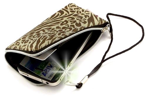 PhoneMate Safari Etui housse avec Rêveur charme de téléphone 10012 pour BlackBerry Pearl 8120 . Housse / étui / portefeuille pour les téléphones mobiles - Brune .