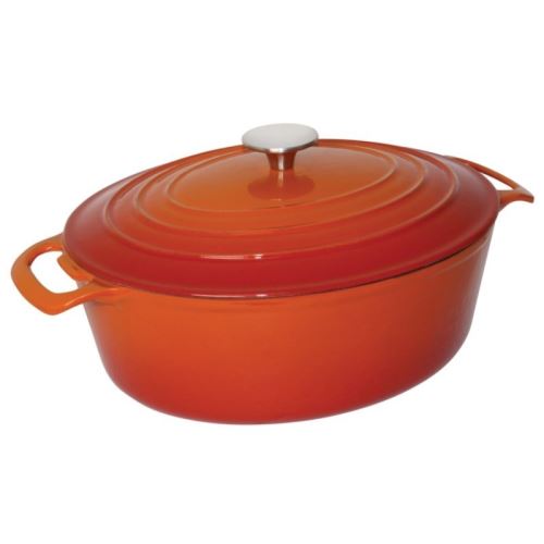Grande cocotte ovale orange vogue 6l