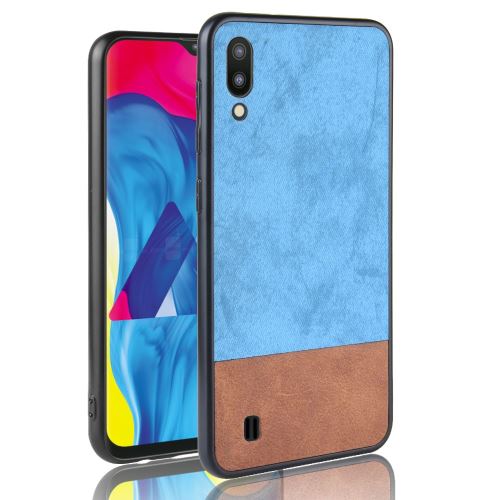 Coque en TPU combo d'épissure bicolore bleu pour votre Samsung Galaxy M10