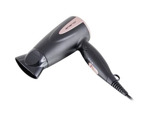 Emerio hd-112870.1 emerio sèche-cheveux de voyage, hd de 112870.1, manche pliable, 2 vitesses, 2 niveaux de chauffage, brosse de