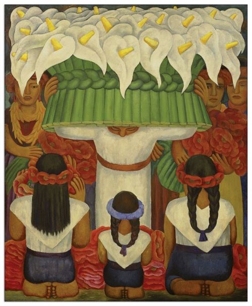 RIVERA - Flower festival feast of Santa Anita (Panneaux MDF 60x73 cm)