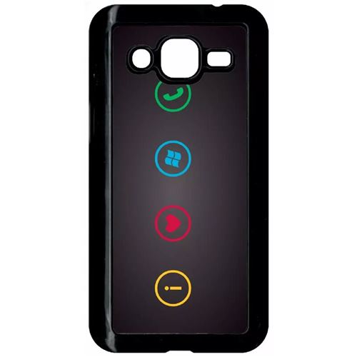Coque Samsung Galaxy J2 Rebus I Love Windows And Phone