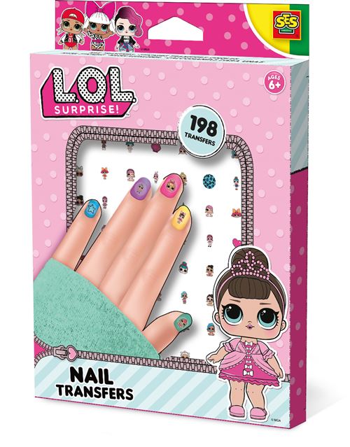 SES Creative Autocollants surprise L.O.L. pour clous 198 pièces