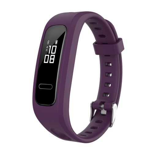 Bracelet en silicone Smartwatch pour HONOR BAND 4 Running/HUAWEI 3E/AW70 - Violet